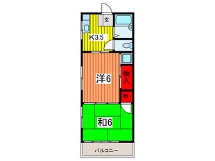 第2シャトー矢田の物件間取画像